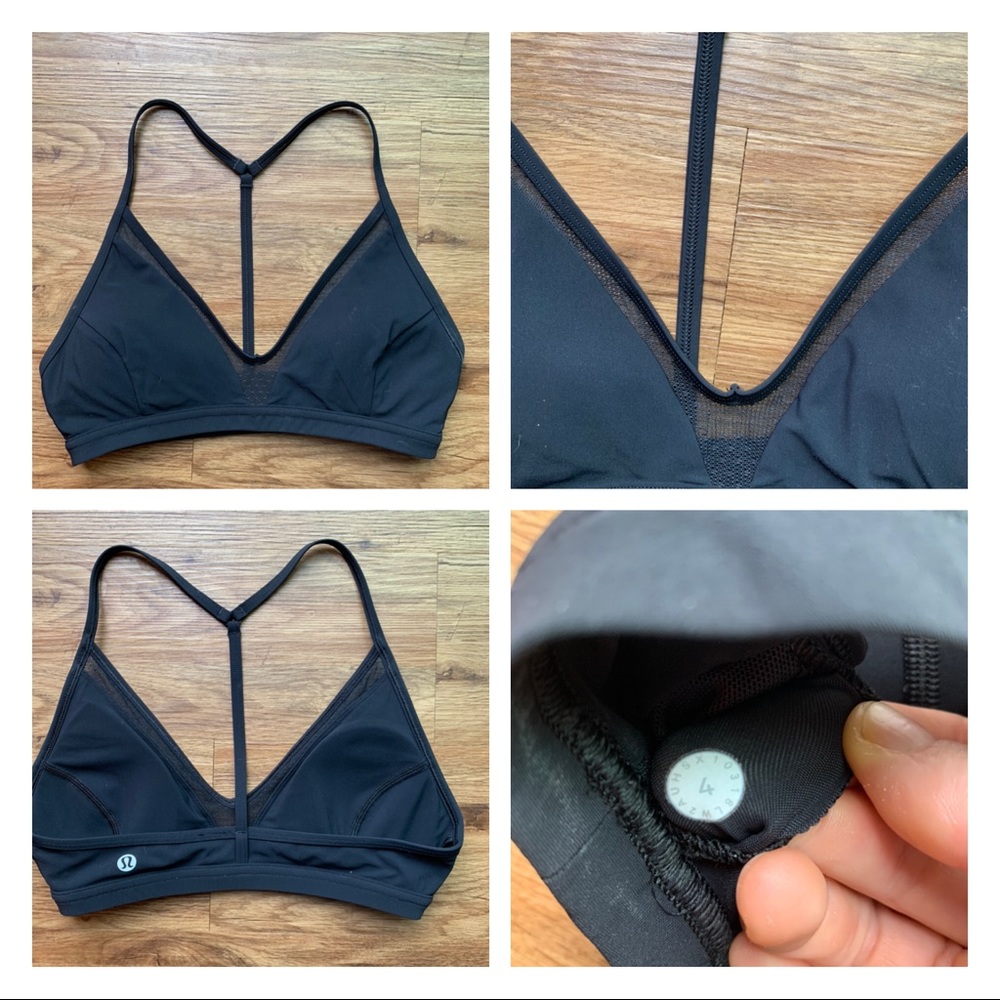 Lululemon State of Flow bra size 4 Black